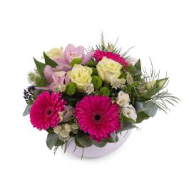 Centrepiece of Fuchsia Gerbera Daisies-Min