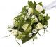 Funeral spray Florist's Choice with ribbon