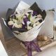 Mixed Cut Flowers White and Purple