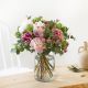 Bouquet with peonies and carnations
