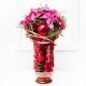 Christmas Arrangement in Glass Vase