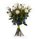 9 Long-stemmed White Roses-Min