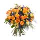 Special bouquet with orange roses