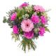 Bouquet of carnations and gerbera daisies