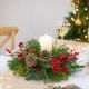 Christmas composition with candle