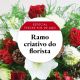 Christmas florist's bouquet in red tones