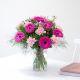 Bouquet of Gerberas and mixed flowers in pink tones