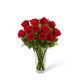 The Long Stem Red Rose Bouquet by FTD - VASE INCLUDED