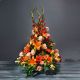 Vertical centrepiece in orange shades-Min