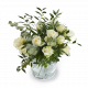 Bouquet with 12 white roses