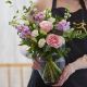 Handcrafted Bouquet in a vase.-Min