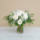 Funeral bouquet with roses and gerberas