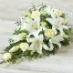 White Rose and Lily Spray.