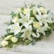 Large White Rose and Lily Spray.