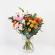 Floral connection - multicolored bouquet with liliums