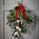 Classic Christmas Swag Door Decoration.