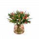 Christmas Tulips with Pine Large 920001