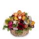 Flower arrangement Elegant Gift with Christmas lights