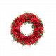 Funeral Wreath Red W ribbon 248037