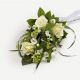Funeral spray, Florist's Choice with ribbon