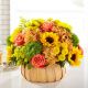 Harvest Sunflower Basket