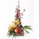 FLOWERS AND FRUITS BASKET -TALL