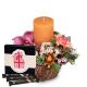 Candle arrangement 'Festive Advent Light' with Gottlieber Hu