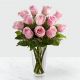 Send 12-Pink-Roses-in-Vase to South Africa
