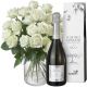 Send 24-White-Roses-with-Prosecco-Albino-Armani-DOC-75cl to Liechtenstein