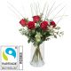 send 5-Red-Fairtrade-Max-Havelaar-Roses-with-greenery-Mid to Liechtenstein