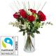 Send 9-Red-Fairtrade-Max-Havelaar-Roses-with-greenery to Switzerland