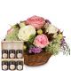 Send A-Basket-full-of-Poetry-with-Roses-with-honey-gift-set to Switzerland
