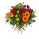 Bouquet in warm shades and greens-Min