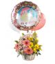 Send Bouquet-with-Balloons-for-a-girl to Jamaica