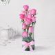 Send Exotic-10-Pink-Roses-in-Vase-Arrangement to India