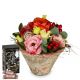 Send Flower-Kiss-with-Minor-Split-in-trendy-gift-tin to Liechtenstein