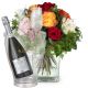 Send Magic-of-Roses-with-Prosecco-Albino-Armani-DOC-75-cl-incl-ice-bucket-and-two-sparkling-wine-flut to Liechtenstein