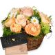 Send Romantic-Floral-Reverie-with-bar-of-chocolate-Heart to Liechtenstein