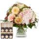 Send Romantic-Hydrangea-Bouquet-with-honey-gift-set to Liechtenstein