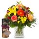 Send Summer-Star-with-Gottlieber-cocoa-almonds-and-hanging-gift-tag-Happy-Birthday to Liechtenstein