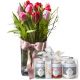 Send Tulip-Princess-incl-vase-with-Gottlieber-tea-gift-set to Switzerland