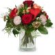 Send Valentines-Day-Bouquet-with-red-roses to Austria