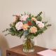 Send Warm-bouquet-with-Carnations-and-Roses-Min to Spain