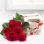 Send Bouquet-of-five-red-roses-and-Raffaello-candies to Hungary