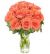 Send Bunch-of-Orange-Roses-Bliss-without-vase to Moldova