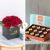 Send Te-Amo-flower-box-with-Trapa-Chocolate-Box to Spain