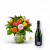 Colorful bouquet with Cava