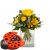Send Flower-bouquet-Little-Sunshine-with-Munz-chocolate-ladybir to Switzerland