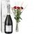 Send 3-Red-Roses-with-greenery-and-Prosecco-Albino-Armani-DOC-75cl to Liechtenstein