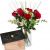 Send 9-Red-Roses-with-greenery-and-bar-of-chocolate-Heart to Switzerland